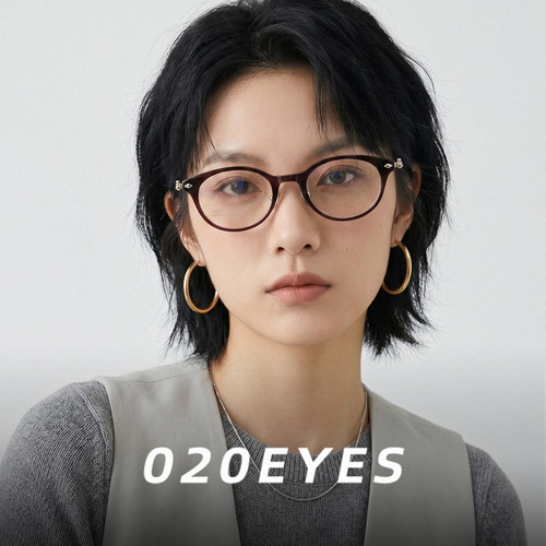 高级感小土星眼镜素颜方圆脸显瘦