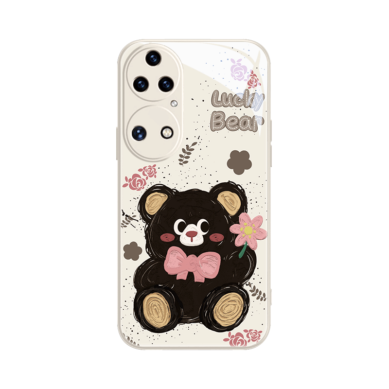 适用华为p60玻璃卡通手机壳