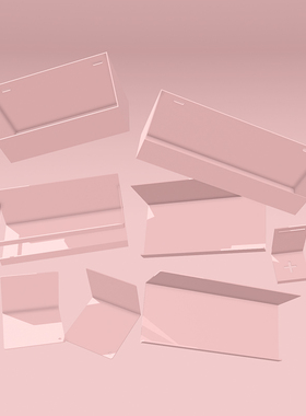 贫穷美学五金粉紫色少女洞洞板金属磁性收纳配件磁吸珐琅板置物架