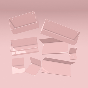 贫穷美学五金粉紫色少女洞洞板金属磁性收纳配件磁吸珐琅板置物架