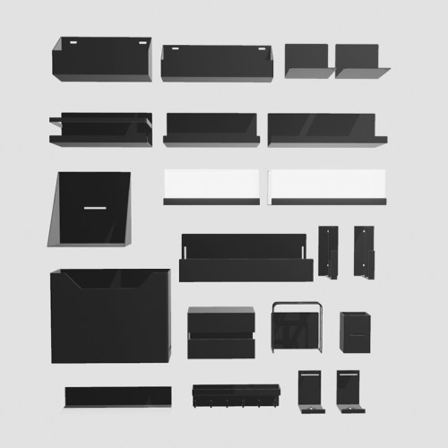 冰箱置物架贫美金属磁性极简