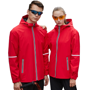 冲锋衣定制工作服男女外套外卖快递员保暖防寒车间工程部加厚工装