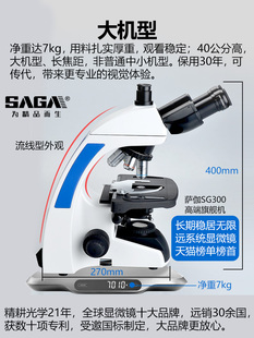 SAGA萨伽专业生物无限远光学系统双目TV显微镜医学科研科学实验室