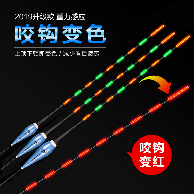 御廷感应咬钩变色无影纳米电子漂