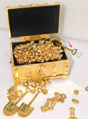 锌合金迷你招财宝箱摆件