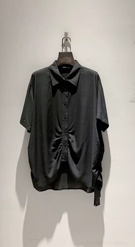 odbo短袖衬衫女显瘦百搭休闲上衣