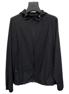 纯色立领防晒衫短外套经典上衣黑色女装上衣夹克