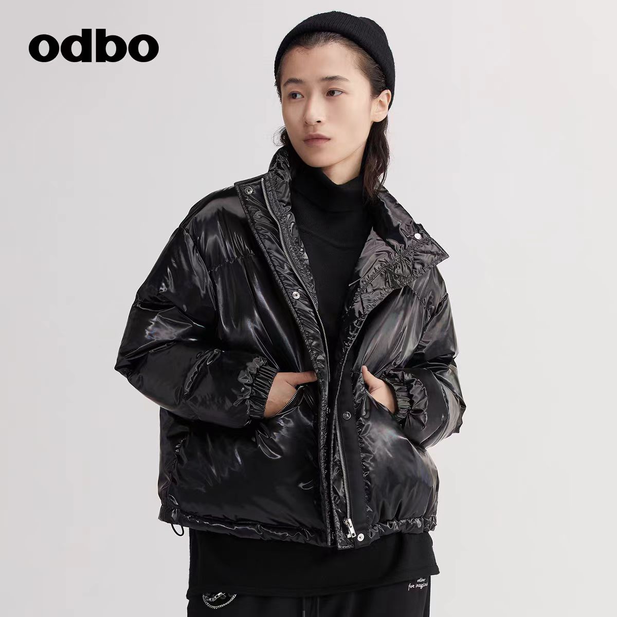 加厚保暖冬季蛋白皮羽绒服高端