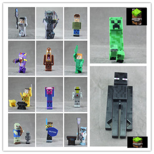 我的世界泰拉瑞亚周边可动像素积木人摆配件武器道具模型手办清货