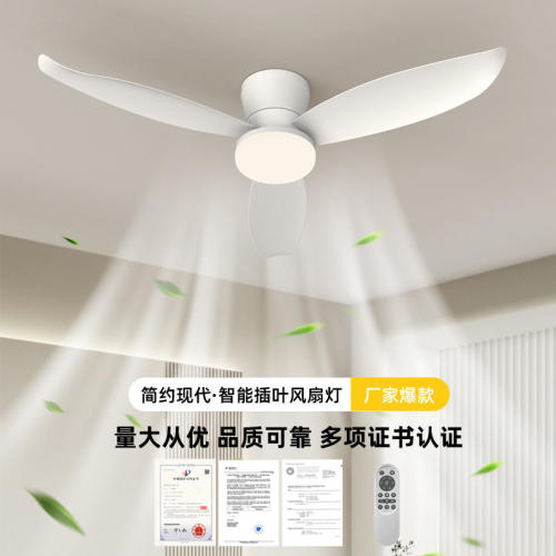 新款插叶风扇灯简约静音