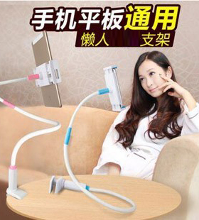 床头懒人手机支架平板电脑ipad 2 3 4创意苹果桌面多功能通用夹子