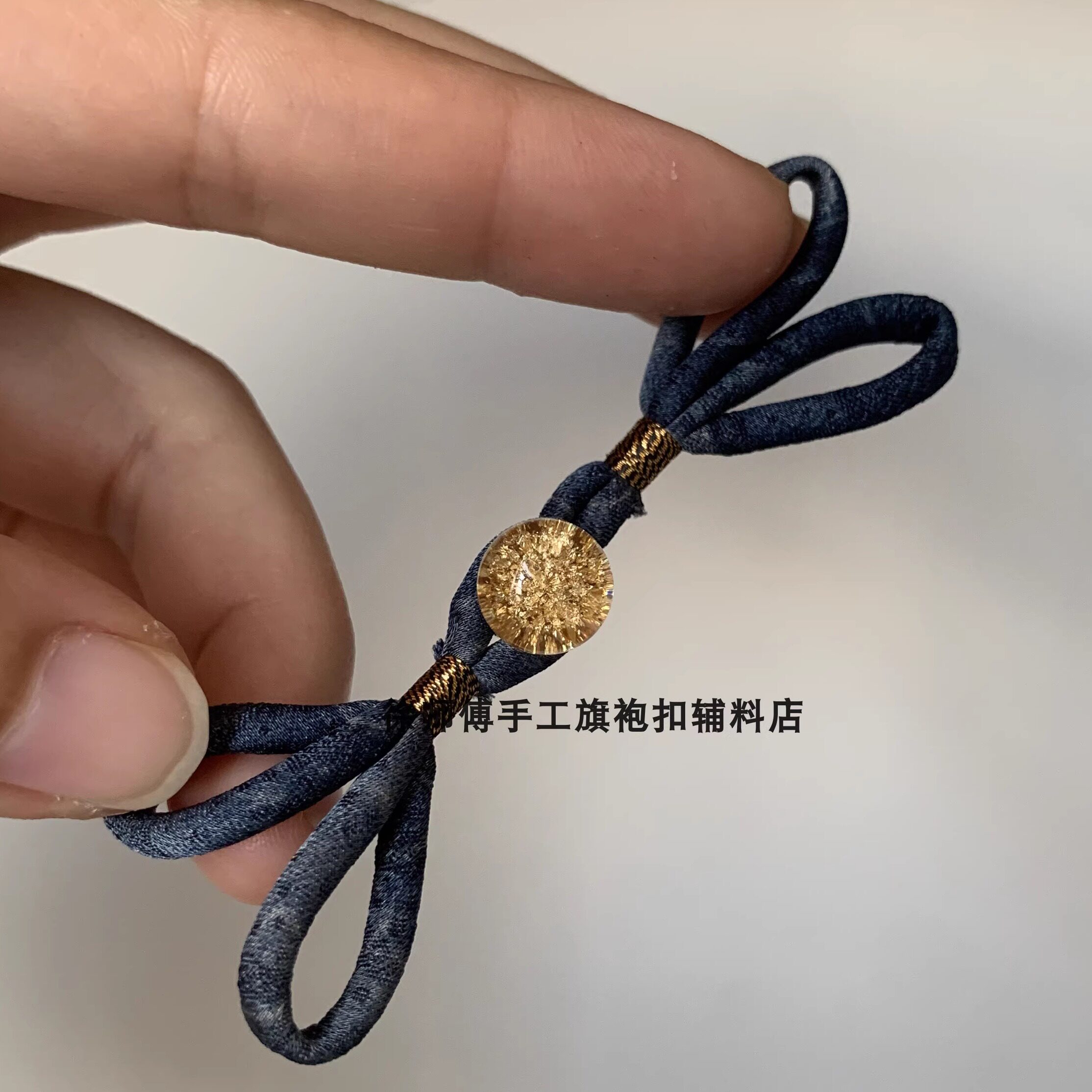 【来样定制】大燕尾蝴蝶结复古风旗袍扣挂坠手工制作来图订做