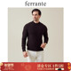 5043 ferrante费兰特秋冬男装 休闲暗纹老钱风山羊绒半高领毛衣
