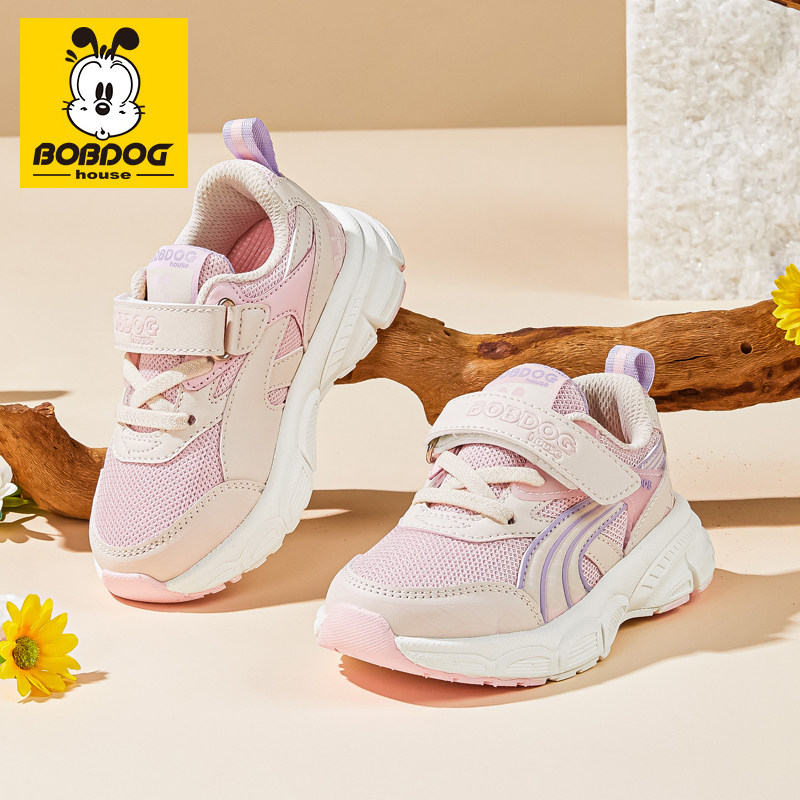 春秋机能鞋透气女童1-7岁防滑鞋