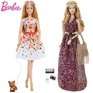 正版珍藏版芭比娃娃barbie look街拍靓装12多关节可动女孩玩具