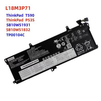 全新联想ThinkPad T590 P53S L18M3P71 SB10W51832笔记本电池