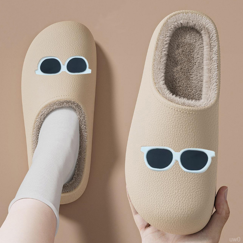 室内外两穿保暖新爆款女士厚底防水防滑秋冬季加绒棉拖鞋女