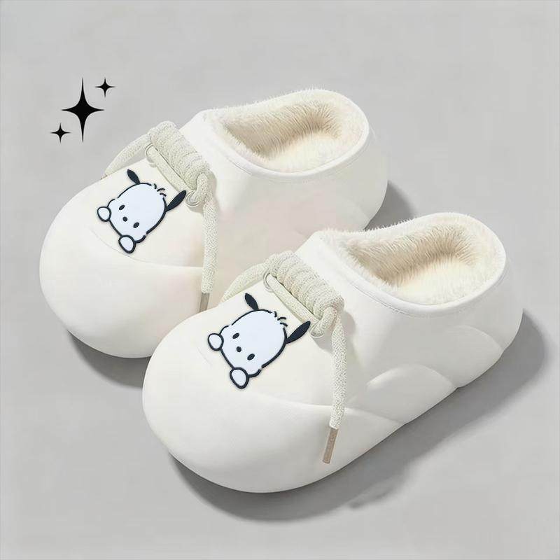 2025新款棉拖鞋女士秋冬季室内家居防滑保暖防冻毛毛加绒外穿棉鞋