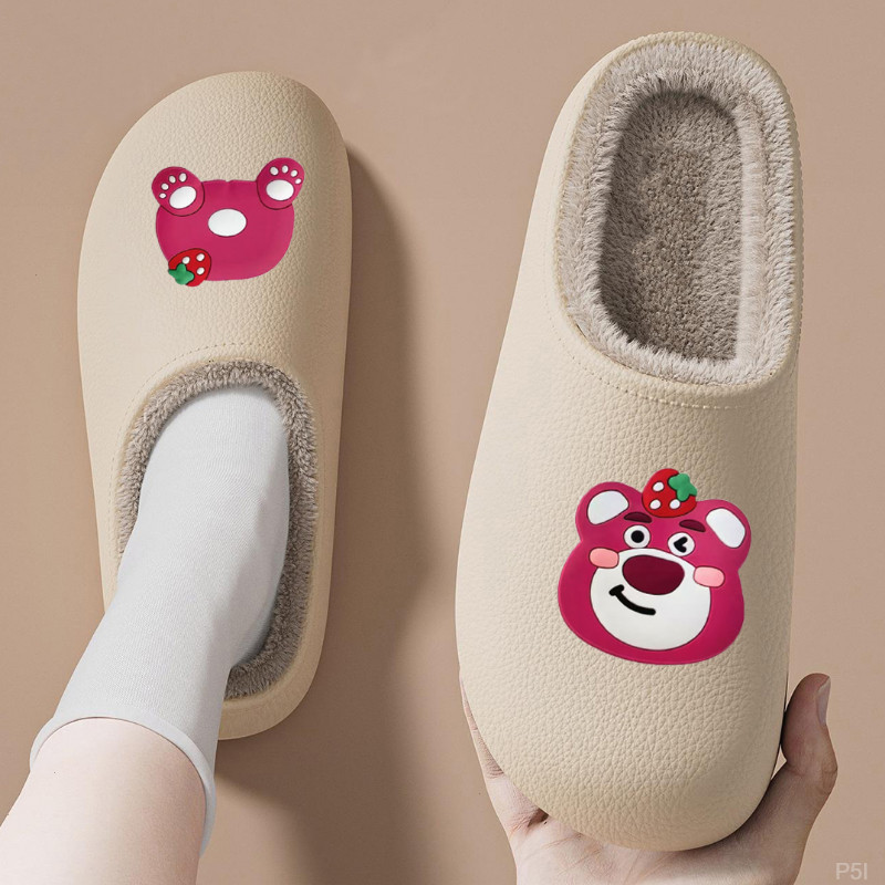 2025新款厚底棉拖冬季情侣防水防滑加绒加厚保暖居家外穿棉拖鞋女