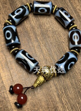 男女同款玛瑙民族风三眼手串