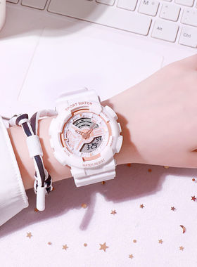 独角兽高颜值手表少女ins日韩原宿风简约气质学生防水运动电子表