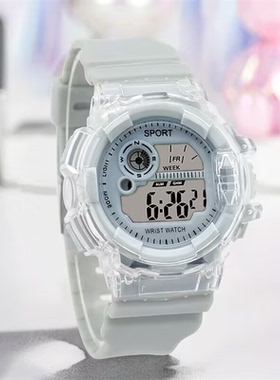 儿童手表女孩初中小学生男ins风潮流夜光运动多功能独角兽电子表