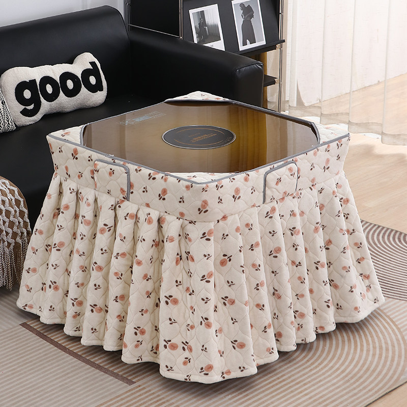 正方形无盖烤火罩加厚电炉罩取暖桌布罩方桌烤火桌子罩套冬季新款,居家布艺,烤火罩,淘宝优惠券,粉丝福利购,淘宝优惠卷