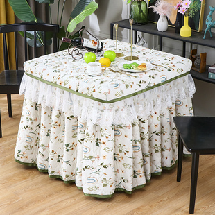 正方形烤火桌子罩套电炉罩烤火罩烤火被麻将机桌布套家用新款加厚