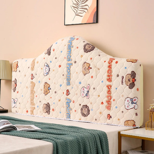 床头套罩弧形2025新款不规则半圆木床头罩全包防尘保护套万能通用