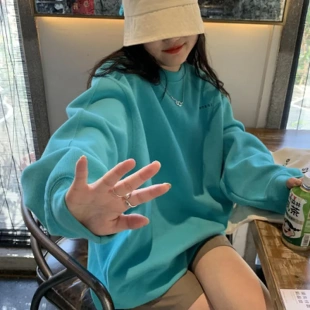 外套女chic上衣卫衣宽松慵懒风帽春秋韩版时尚休闲复古薄款港味