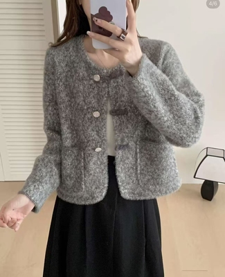短款毛衣外套女小个子气质秋冬2025新款小香风高级感高档精致上衣
