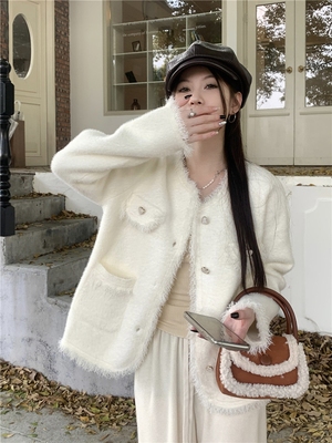 小香风甜美淑女外套女2025年秋冬新款气质名媛高级感流苏开衫上衣