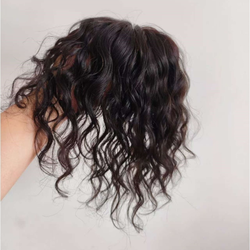 全手織假發片頭頂補發卷發波浪卷