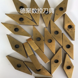 二手CBN碳化硼车刀山特维克VNGA160404BNC7115外圆数控菱形9成新