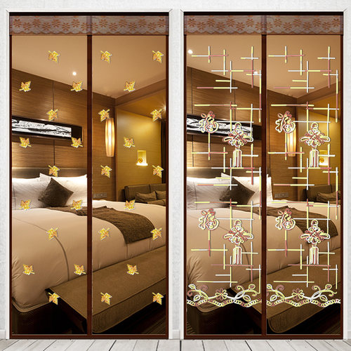 魔术贴高档磁性隔断对吸防蚊门帘