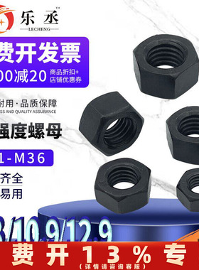 8.8级螺母螺丝母高强度螺帽M6M8M10M12M14M16M18M20M24M56M64M68