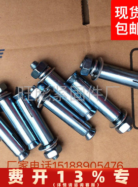 包邮膨胀螺丝加长膨胀螺栓拉爆螺栓M6M8M10M12M14M16*200x250x300
