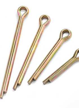 GB91镀彩锌开口销弹性发夹销卡销插轴销钉M1M1.5M2M2.5-M12