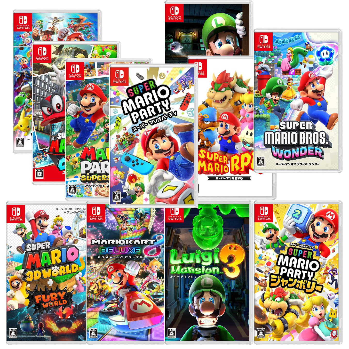 【马里奥系列】任天堂NintendoSwitch全新中文正版游戏卡带全系列