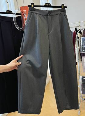 大码300斤欧货休闲西装裤男秋冬