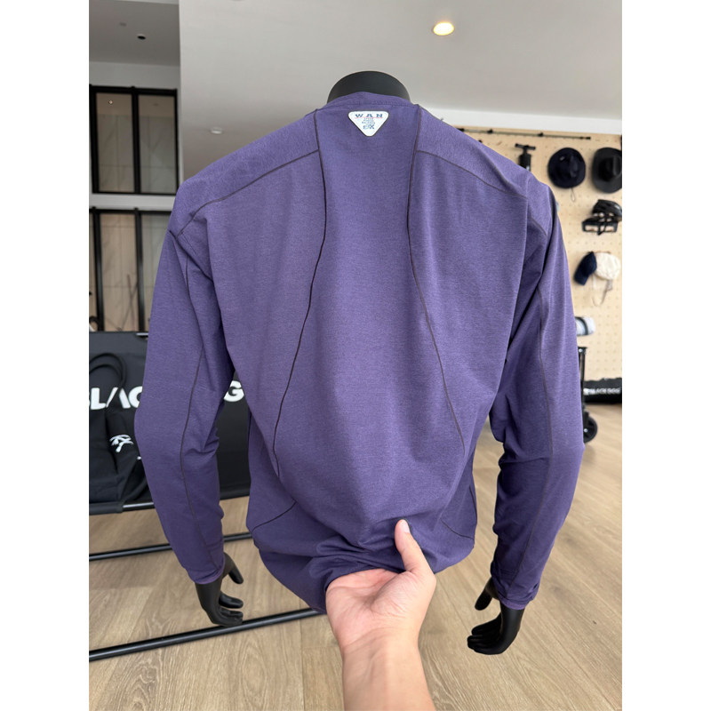 特大码300斤明线拼接运动长袖T恤男款秋季潮牌美式机能骑行服上衣