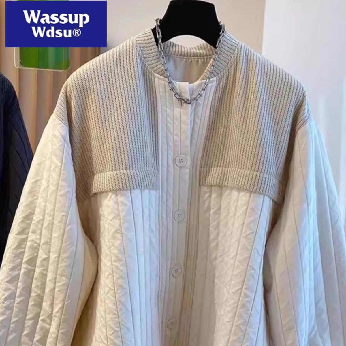 宽松大码300斤港味复古针织外套