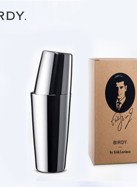 日本进口波斯顿摇酒壶 双厅调酒器 美式摇酒壶BIRDY调酒器750ml