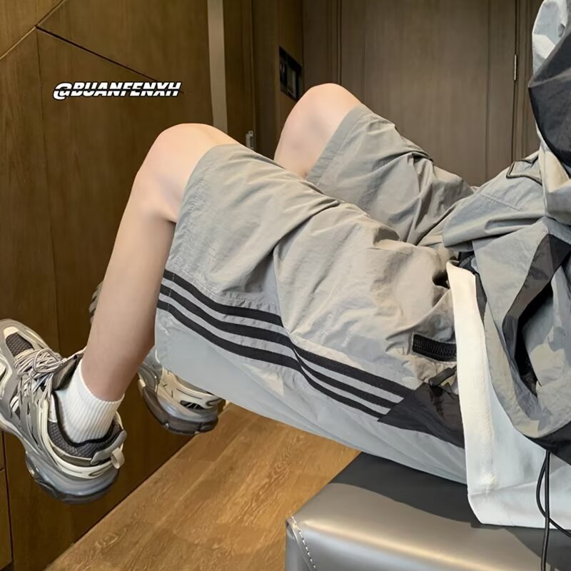 时尚休闲夏季短裤男潮流宽松百搭五分裤子男士薄款透气运动短裤