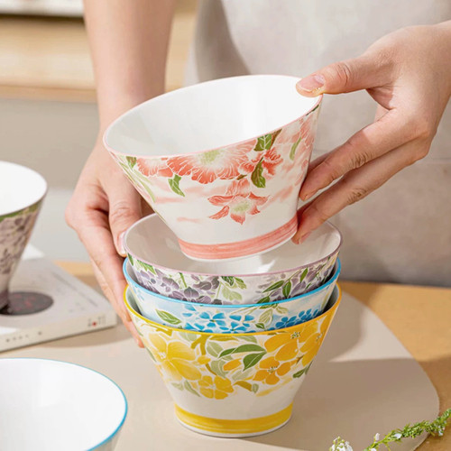 中式国风陶瓷斗笠碗米饭碗甜品碗