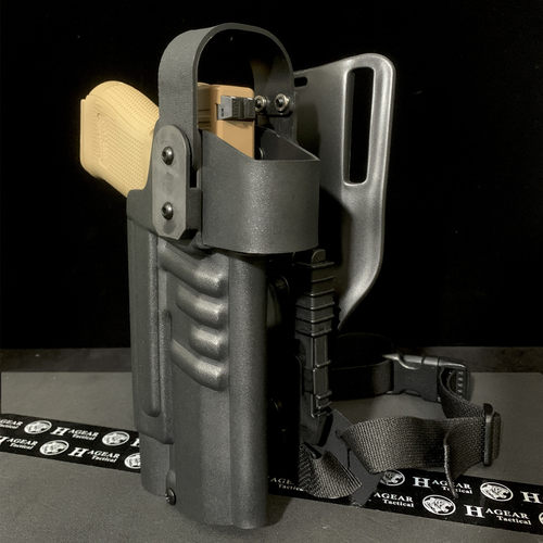 哈格Holster Glock枪套 搭配TLR1 适用G17/G19/G19X/45 K板快拔套