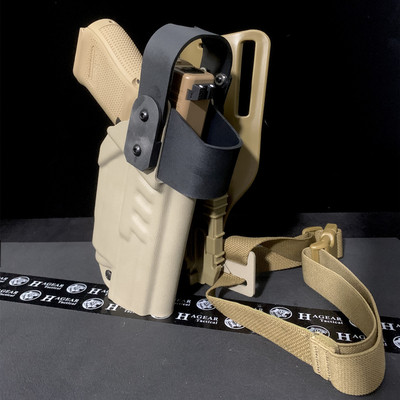 哈格Holster Glock枪套 搭配Olight Mini 适用G17/G19/G19X/45