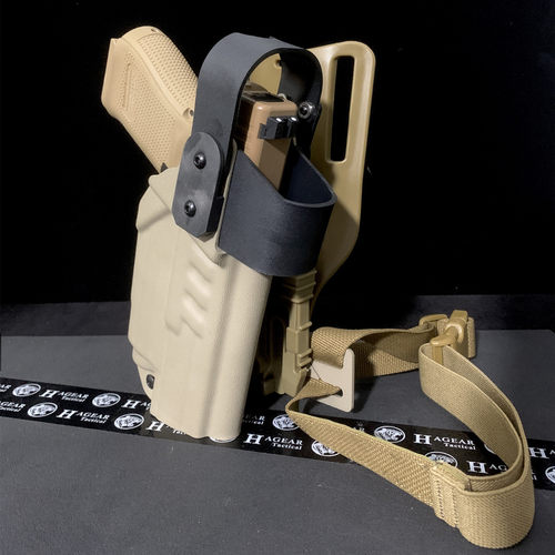 哈格Holster Glock枪套 搭配Olight Mini 适用G17/G19/G19X/45