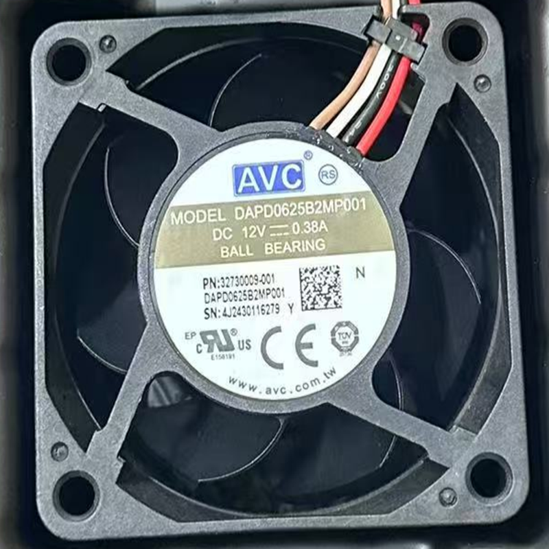 全新AVC DAPD0625B2MP001 6025 12V 0.38A 6CM大风量防水散热风扇