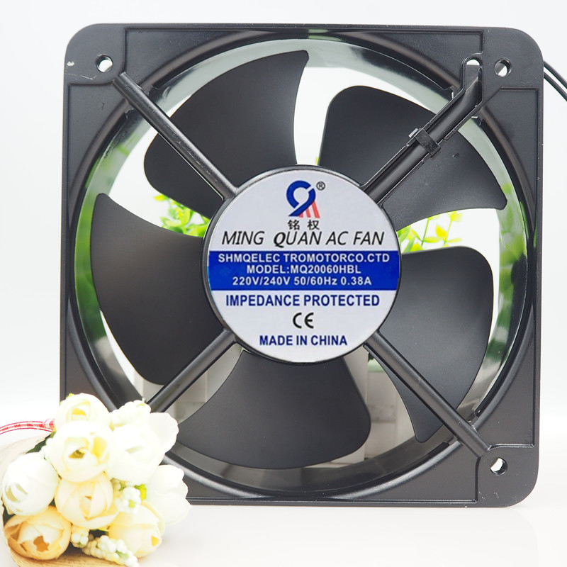 铭权轴流风机 MQ20060HBL 110V 220V 380V 交流散热风扇 20cm厘米